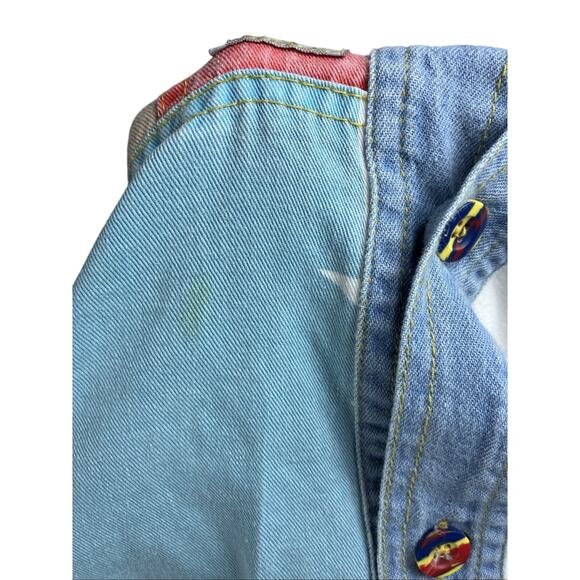 Vintage Boxer Americana Shirt Mens XL Red White Blue Button-Up Patriotic - Picture 10 of 15